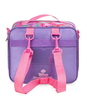 Kit Mochila de Rodinha + Lancheira Térmica Infantil Feminina Ariel e Linguado – Rosa