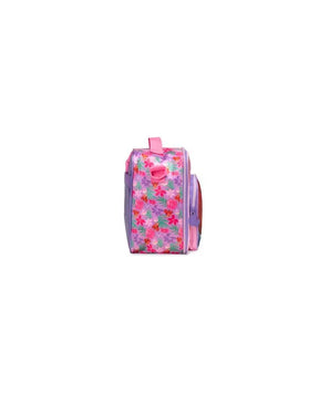 Kit Mochila de Rodinha + Lancheira Térmica + Estojo Infantil Feminino Ariel e Linguado – Rosa