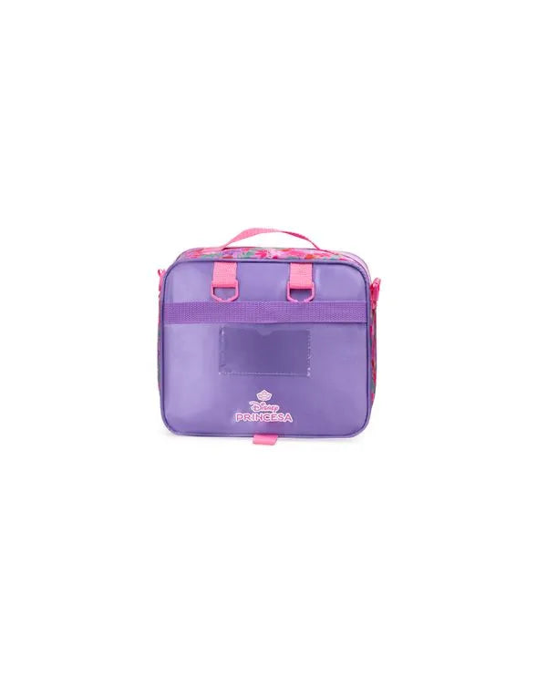 Kit Mochila de Rodinha + Lancheira Térmica + Estojo Infantil Feminino Ariel e Linguado – Rosa