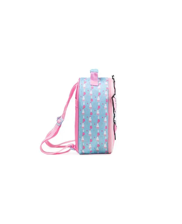 Kit Mochila de Rodinha + Lancheira Térmica Infantil Marie Baby Rosa Claro