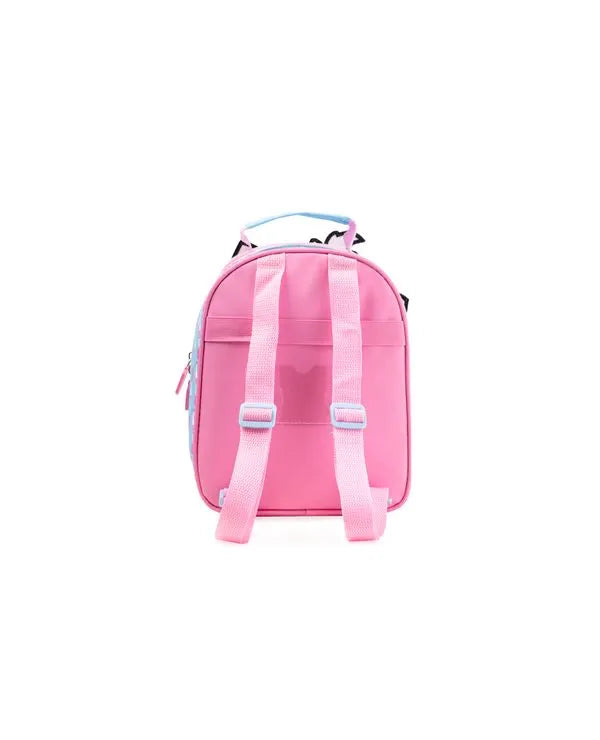 Kit Mochila de Rodinha + Lancheira Térmica Infantil Marie Baby Rosa Claro