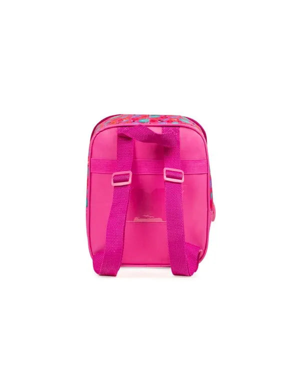 Kit Mochila de Rodinha + Lancheira Térmica + Estojo Infantil Patrulha Canina Skye e Equipe Rosa