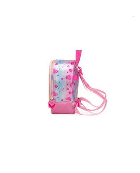 Kit Mochila de Rodinha + Lancheira Térmica + Estojo Infantil Feminino Princesas – Rosa