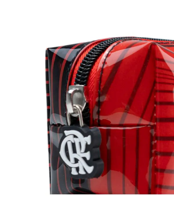 Kit Mochila de Rodinha + Lancheira Térmica + Estojo Flamengo Masculino Oficial