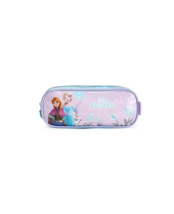 Kit Mochila + Lancheira Térmica + Estojo Infantil Feminino Frozen – Azul Claro