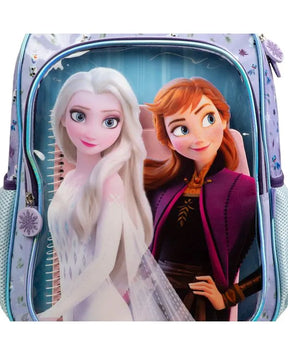 Kit Mochila de Rodinha + Estojo Escolar Infantil Frozen Elsa e Anna Lilás