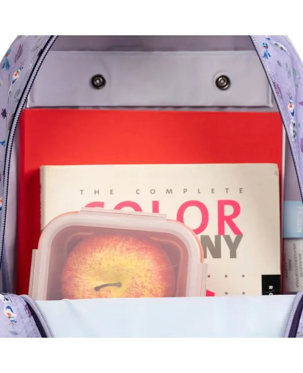 Kit Mochila e Lancheira Térmica Infantil Frozen Elsa e Anna Lilás