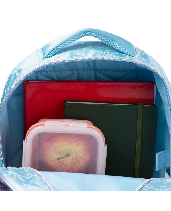 Kit Mochila + Lancheira Térmica + Estojo Infantil Feminino Frozen – Azul Claro