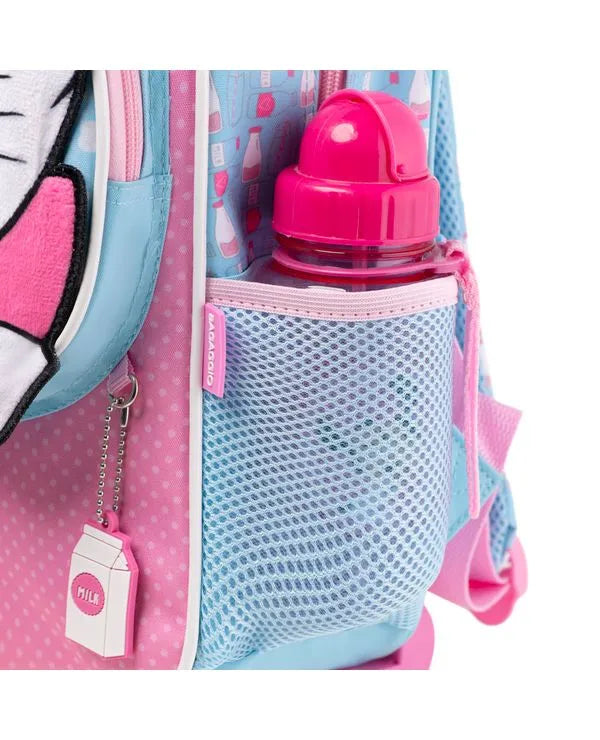 Kit Mochila de Rodinha + Lancheira Térmica Infantil Marie Baby Rosa Claro
