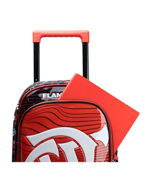 Kit Mochila de Rodinha + Lancheira Térmica + Estojo Flamengo Masculino Oficial