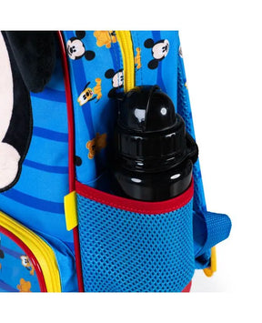 Kit Mochila Escolar Infantil com Rodinhas Masculina Mickey Baby com Lancheira – Azul