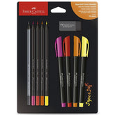 Kit SuperSoft Faber-Castell Cores Quentes com 10 Itens