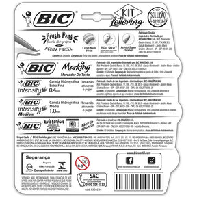 Kit Lettering BIC Solução Completa com 13 Itens