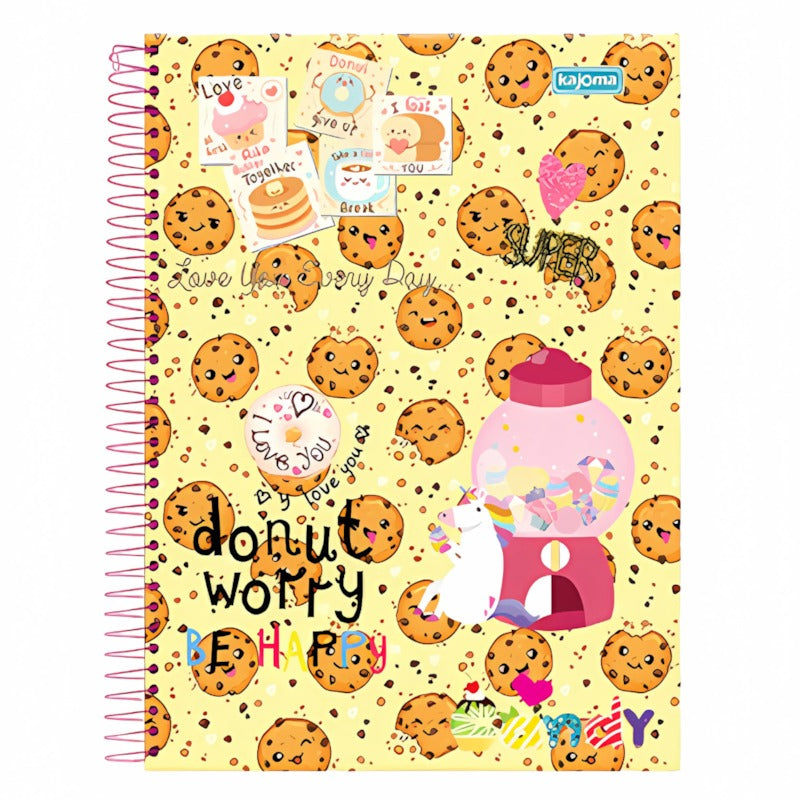 Caderno Esp Love Candy 15Mat 300Fls Kajoma