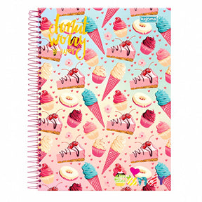 Caderno Esp Love Candy 15Mat 300Fls Kajoma