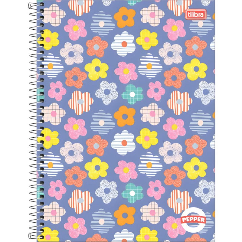 Caderno Espiral Capa Dura Universit¿Rio 1 Mat¿Ria Pepper Feminino 80 Folhas