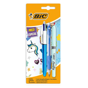Kit Escrita Azul BIC (3 Itens)