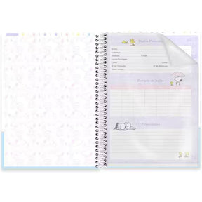 Caderno Universitário Snoopy Spiral 80 Folhas - Capa Dura Hotstamping