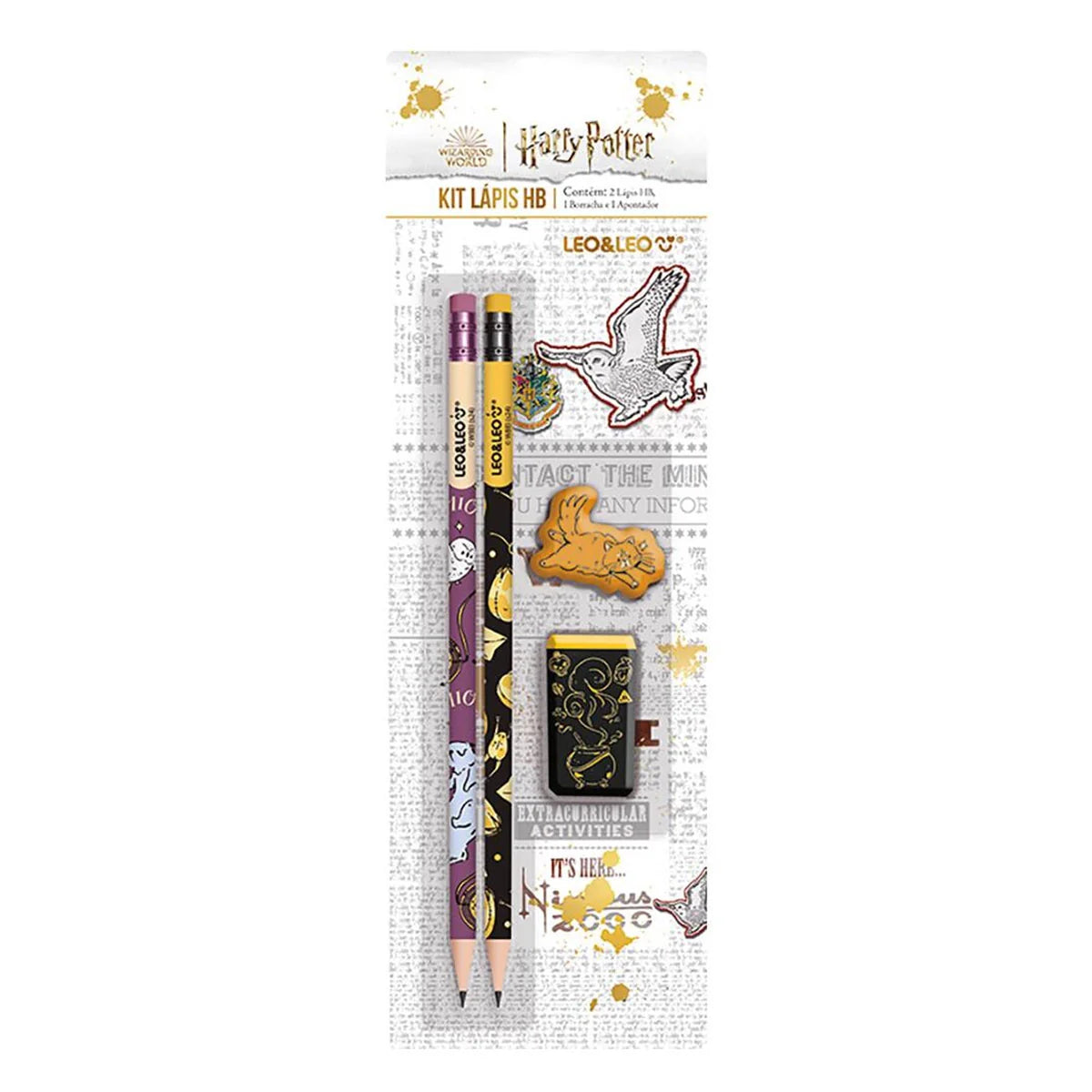 Kit Escolar Lápis Preto Harry Potter Leonora