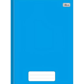 Caderno Brochura Capa Dura 1/4 Pimenta Azul 80 Folhas