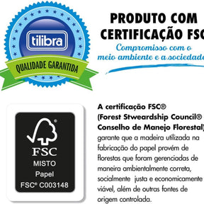 Caderno Pimenta Broch Cd 1/4 Verde 80Fls Tilibra