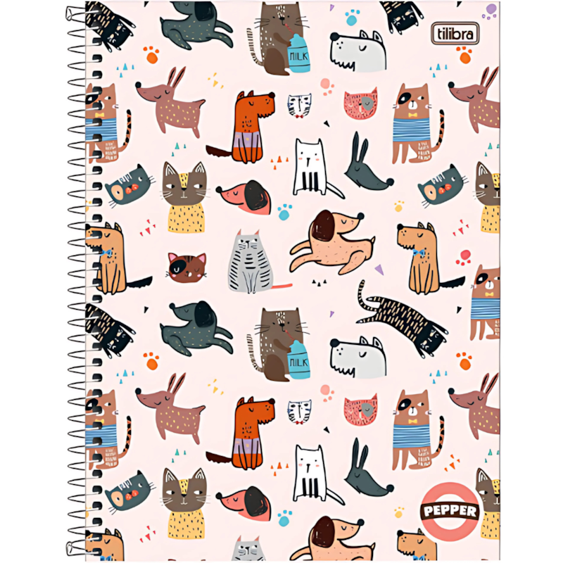 Caderno Capa Dura Universit¿Rio Pepper Fem 20Mat 320Fls Tilibra