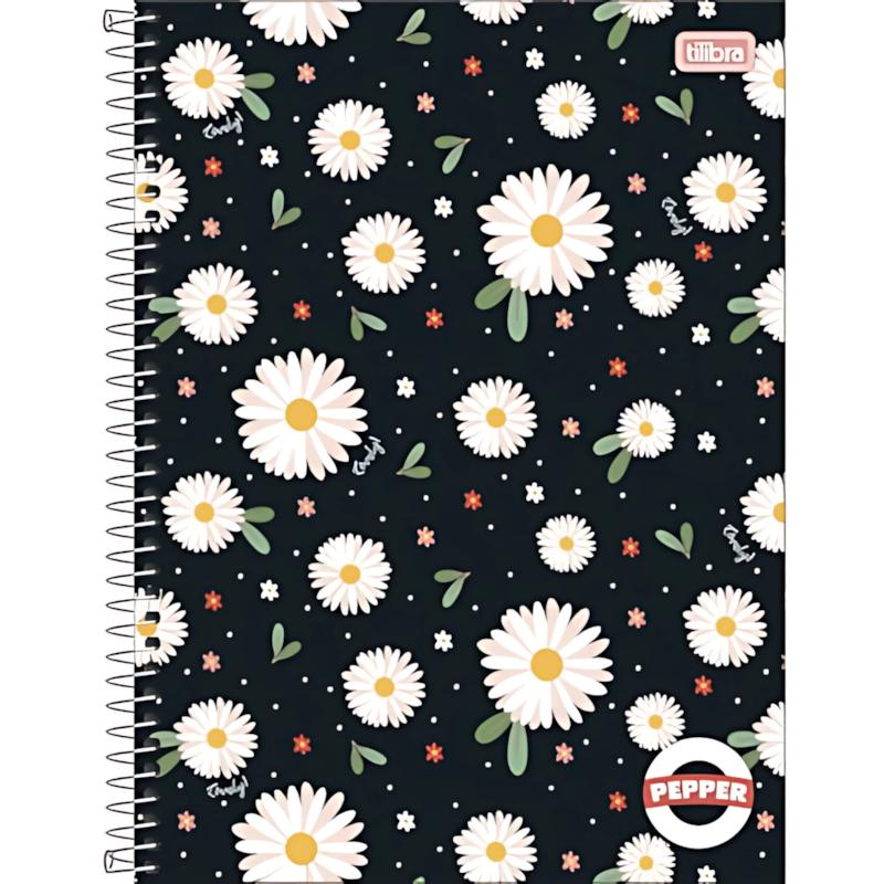 Caderno Capa Dura Universit¿Rio Pepper Fem 20Mat 320Fls Tilibra