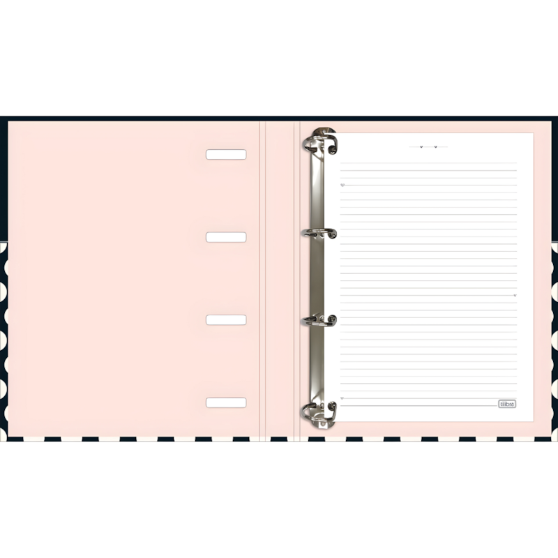 Caderno Argolado Cartonado Universitário Com Elástico West Village 80 Folhas