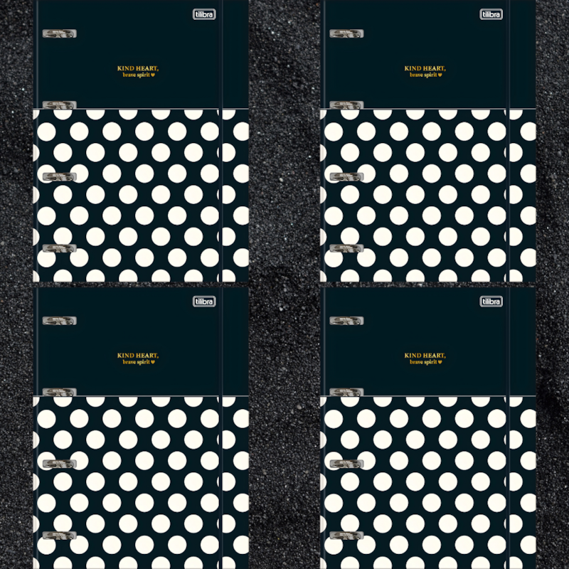 Caderno Argolado Cartonado Universitário Com Elástico West Village 80 Folhas