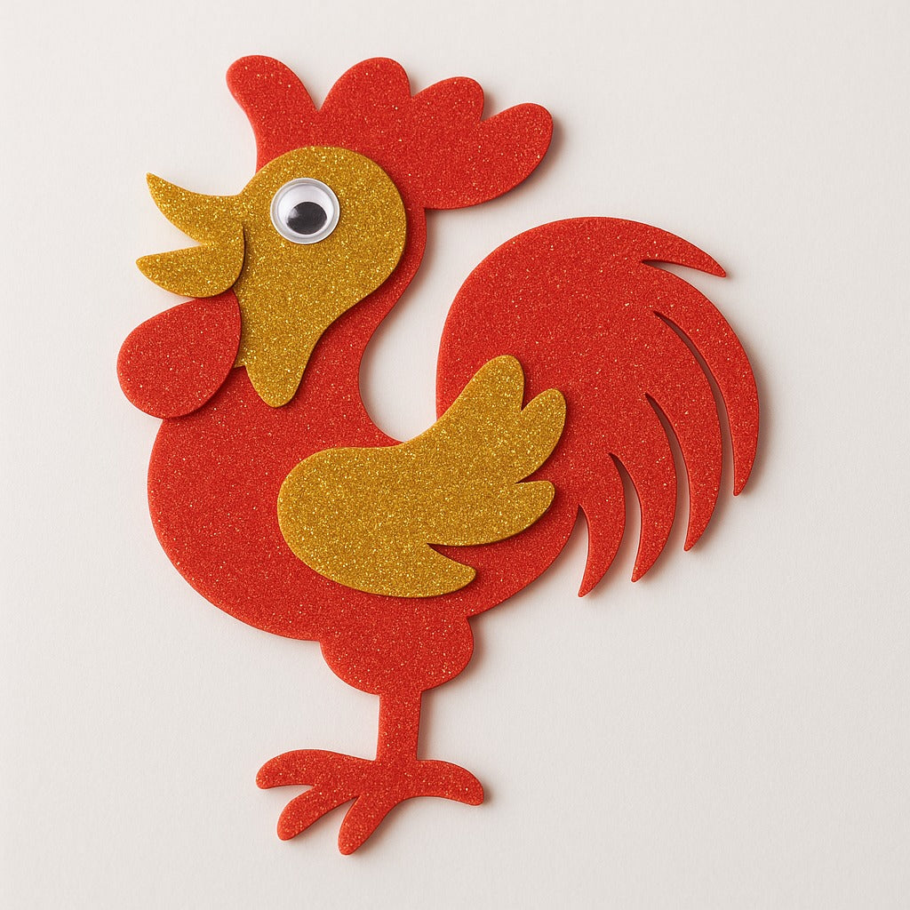 Placa Eva C/Brilho 40Cmx48Cm Ouro Leo E Leo