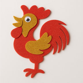 Placa Eva C/Brilho 40Cmx48Cm Ouro Leo E Leo