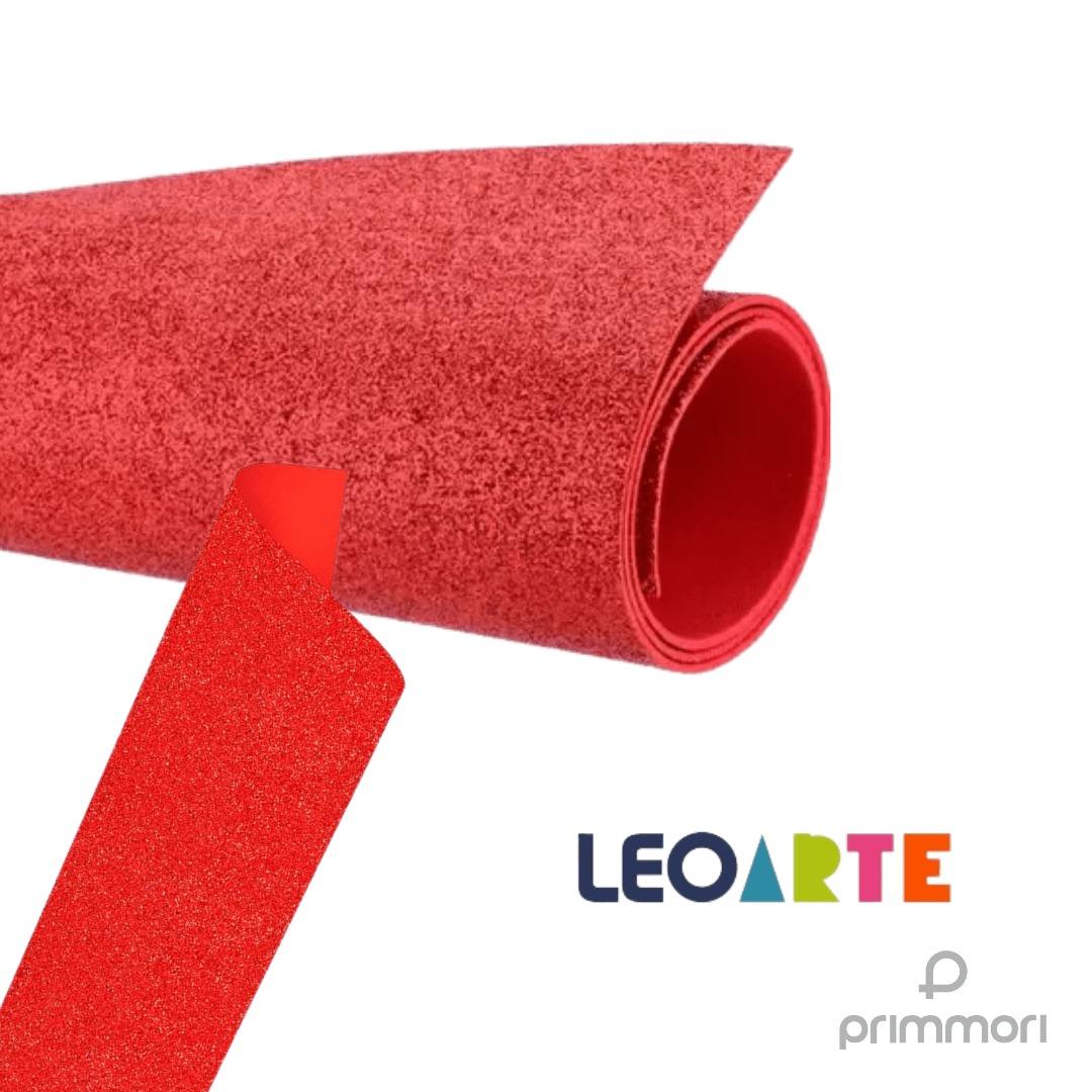 Placa Eva C/Brilho 40Cmx48Cm Vermelho Leo E Leo