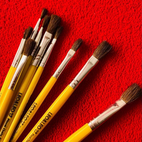 Pincel Escolar Chato Leo E Leo