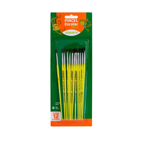 Pincel Escolar Chato Leo E Leo