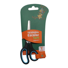 Tesoura Escolar Soft Inox Leo E Leo