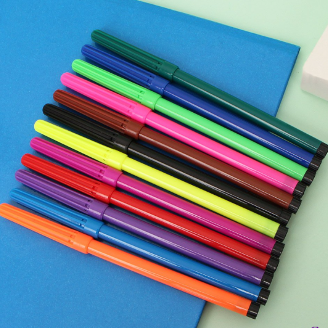 Canetinha Hidrográfica 12 Cores Leo E Leo