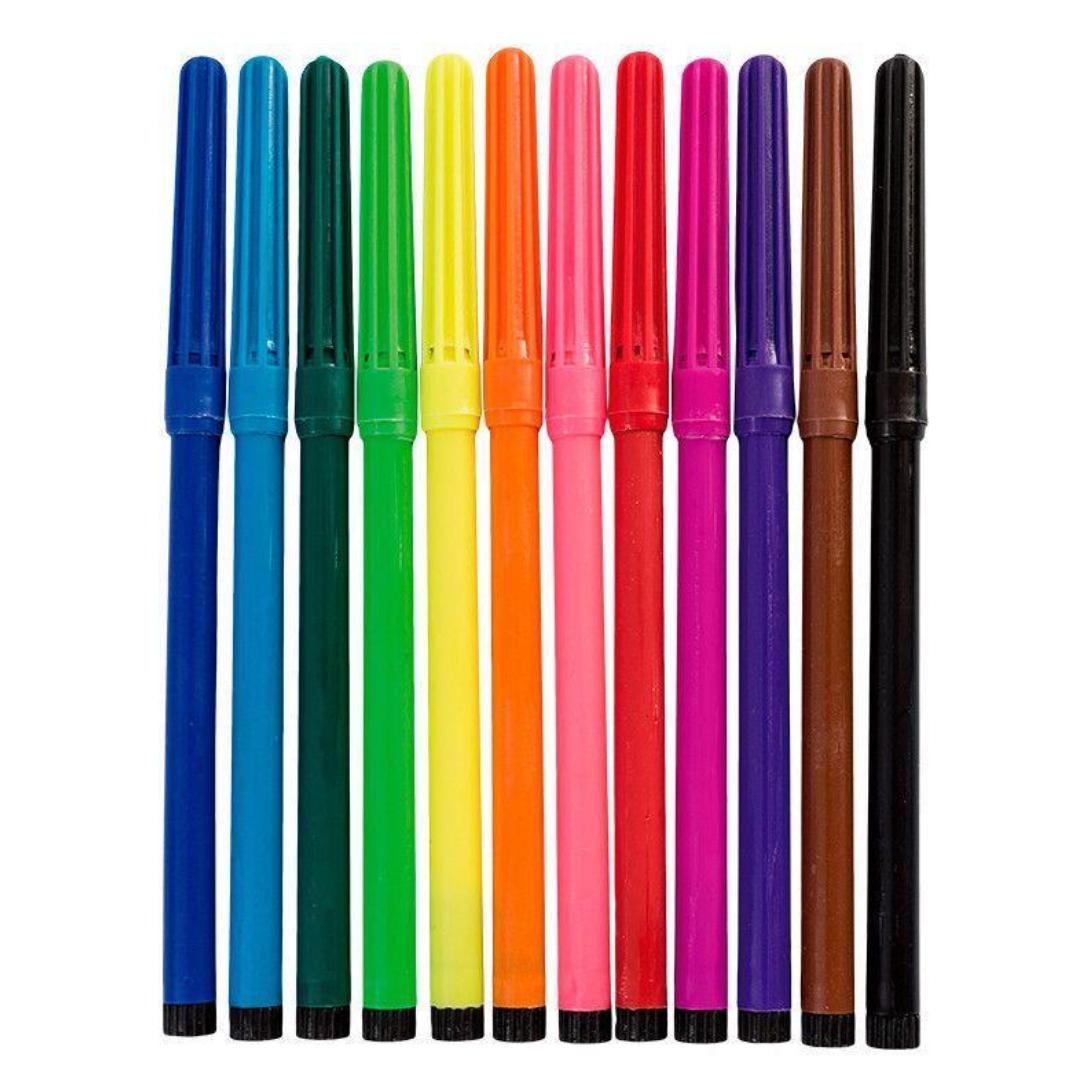 Canetinha Hidrográfica 12 Cores Leo E Leo