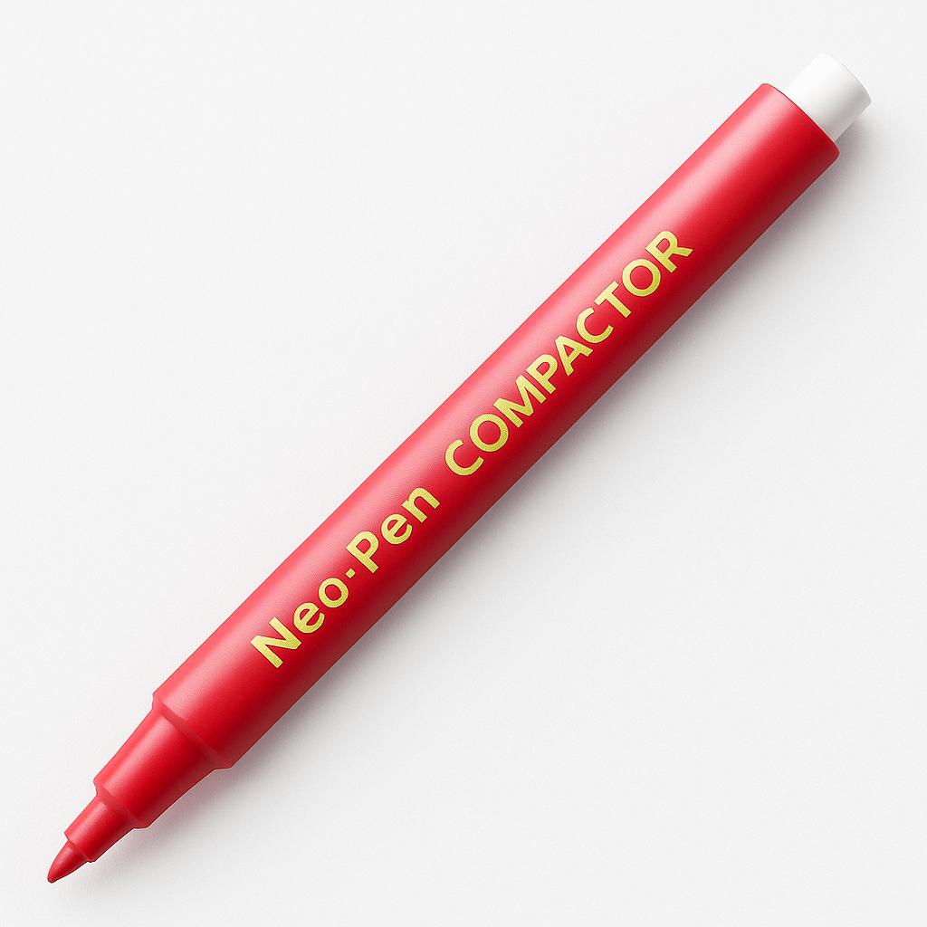 Caneta Neo Pen Gigante Vermelha Compactador