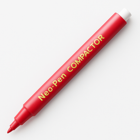 Caneta Neo Pen Gigante Vermelha Compactador