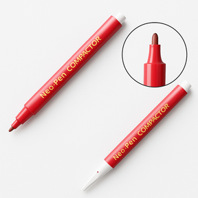 Caneta Neo Pen Gigante Vermelha Compactador