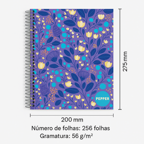 Caderno Pepper Fem Cd Univ Az 16M Tilibra