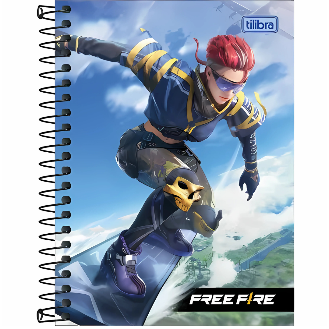 Caderno Cd Univ Free Fire 10M 160Fls Tilibra