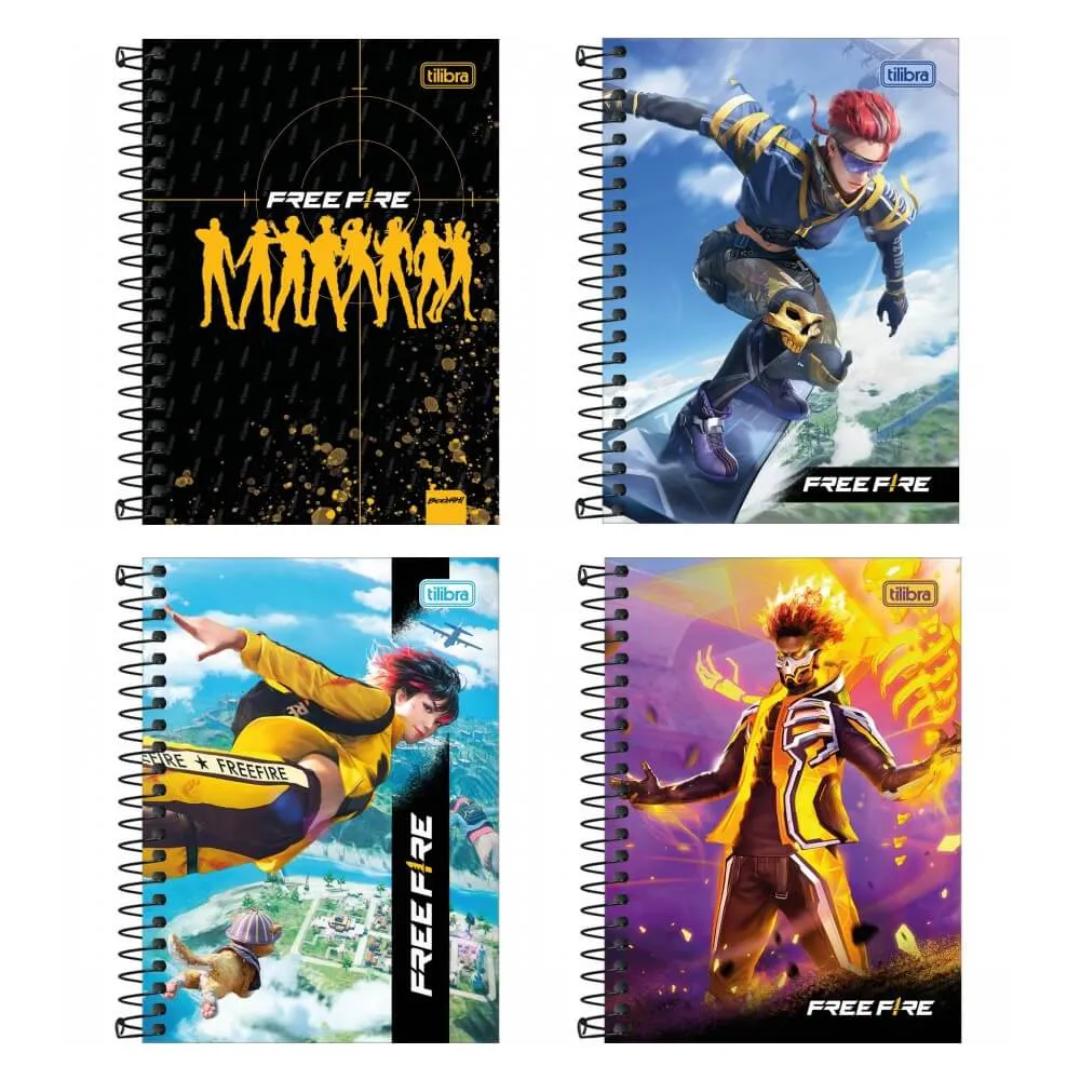 Caderno Cd Univ Free Fire 10M 160Fls Tilibra