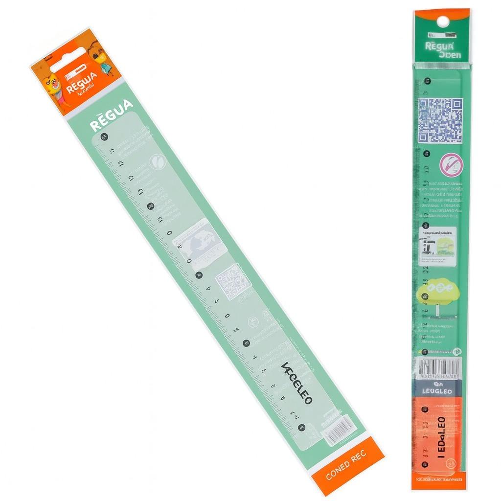 Régua Plástica 30cm Leo E Leo