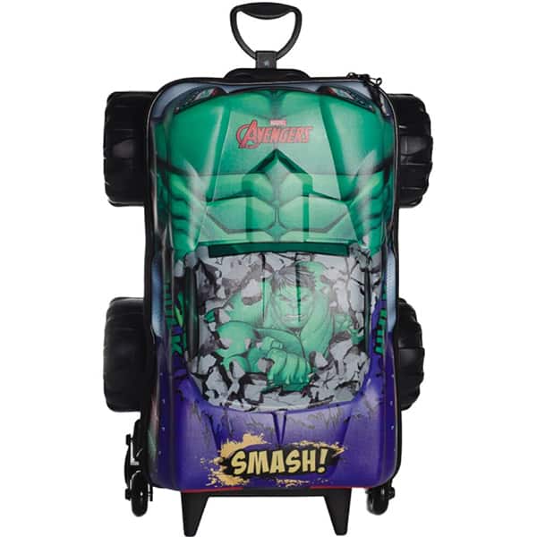 Mochila Infantil de Carrinho 3D Hulk Monster Trucks