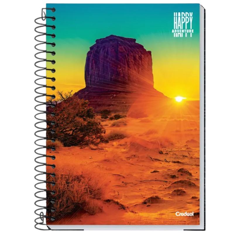 Caderno Univ Cd 1Mt Happy 80Fls Credeal