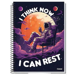 Caderno Universitário Capa Dura 12Mt 240Fls My Collection Masc Credeal