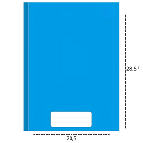 Caderno Broch Capa Dura Azul 80Fls Smart