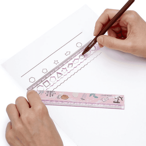 Régua de Plástico Dobrável Fundo do Mar Leo&amp;Leo