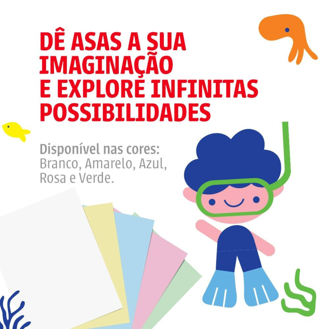 Papel Chamequinho A4 210X297 Az Chamex